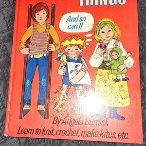Vintage Kids Craft Book with Red Cover